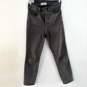 Everlane high rise slim straight jeans